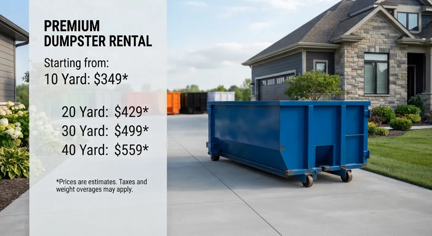 Dumpster Rental Cost in Tempe Junction, AZ